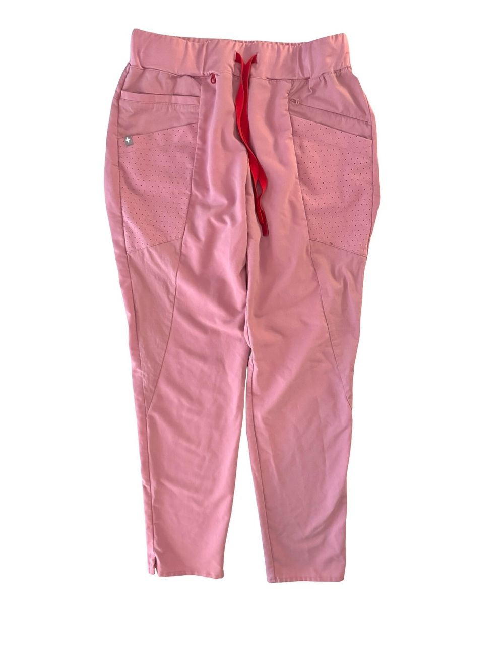 FIGS Mombasa Scrub Pants Women's S Chalk Pink Technical Collection Straight Leg